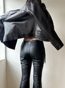 LOUIS VUITTON LEATHER BIKER JACKET M