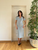 WOOL SEQUIN DRESS S/M