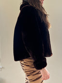 VINTAGE FAUX FUR COAT S