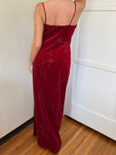 RED VELVET DRESS M