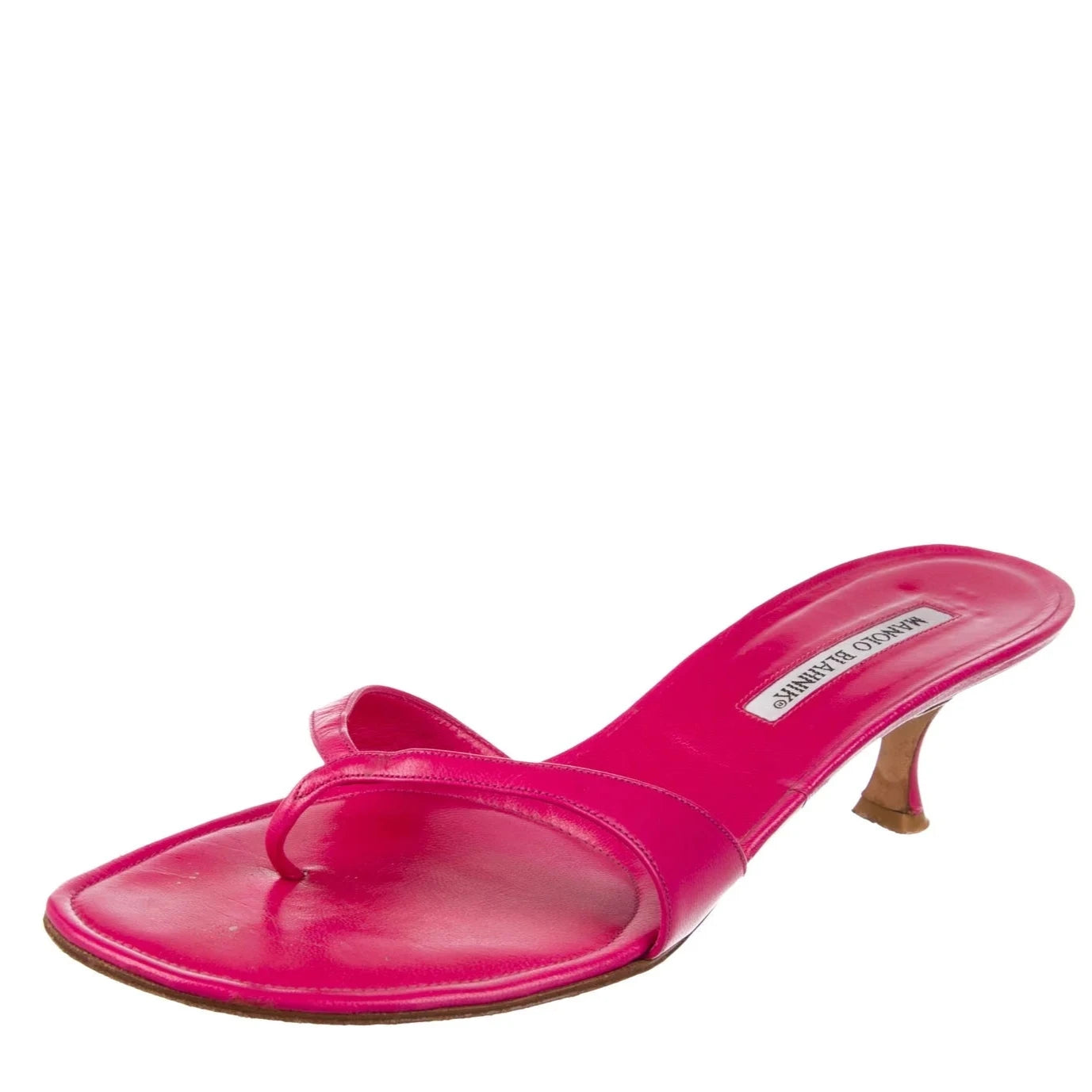 サンダル・ミュール SANTONI 59288 PPT P29 Sandals Pink Women's pink laminated leather and crystals mid-heel sandal