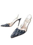 CHRISTIAN DIOR LOGO SLINGBACKS IT 39