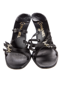 CHANEL CRYSTAL CC HEELS IT 38