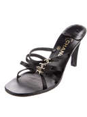 CHANEL CRYSTAL CC HEELS IT 38