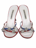 MANOLO BLAHNIK STAR SANDALS IT 38.5