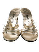 CHANEL CRYSTAL CC HEELS IT 38