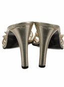 CHANEL CRYSTAL CC HEELS IT 38