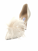 JIMMY CHOO FEATHER PUMPS IT 37.5