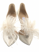 JIMMY CHOO FEATHER PUMPS IT 37.5