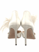 JIMMY CHOO FEATHER PUMPS IT 37.5