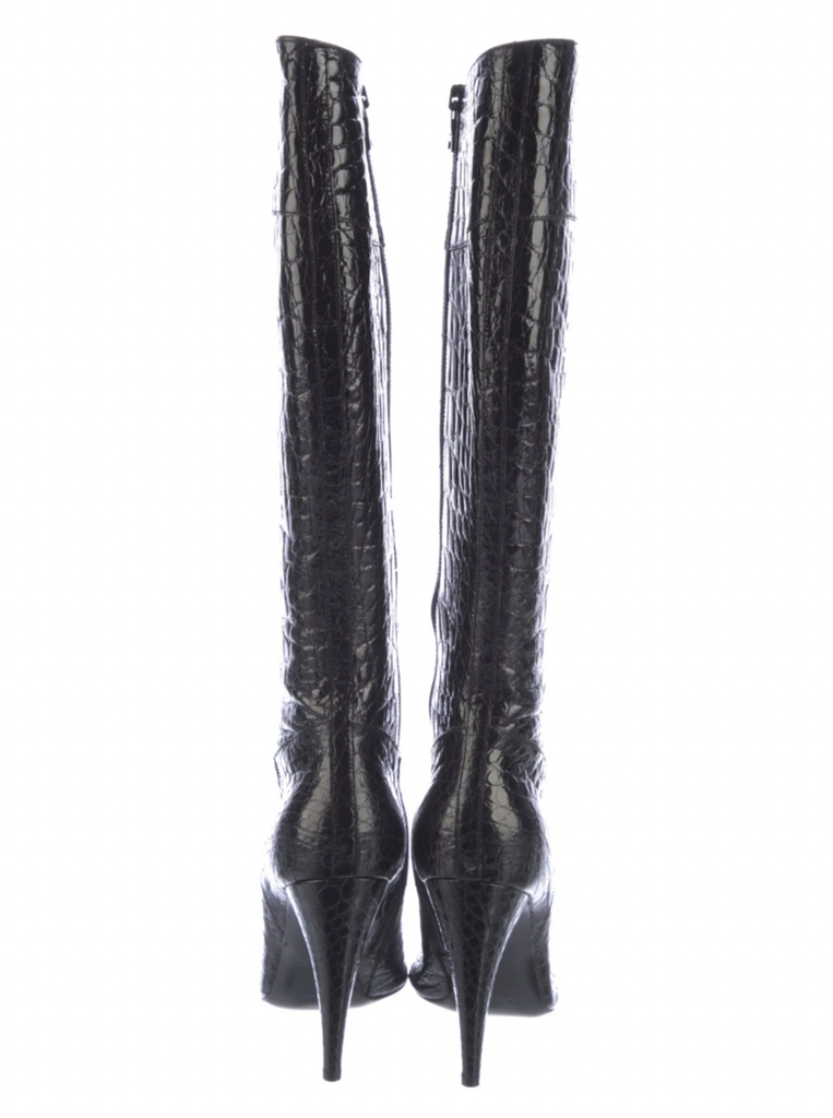 Prada 2025 snakeskin boots