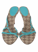 GUCCI CANVAS SANDALS IT 38.5