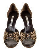 MANOLO BLAHNIK Suede Sandals IT 37