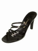 CHANEL CRYSTAL CC HEELS IT 38