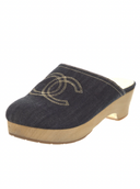 CHANEL DENIM MULES IT 37