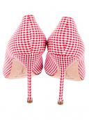 MANOLO BLAHNIK Plaid Pumps IT 38.5