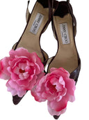 JIMMY CHOO FLOWER SLINGBACKS IT 38