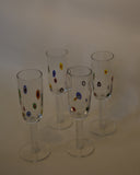 MURANO CHAMPAGNE GLASSES SET OF 4