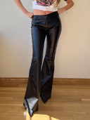 DOLCE & GABBANA LEATHER PANTS S