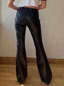 DOLCE & GABBANA LEATHER PANTS S