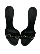 CHRISTIAN DIOR Logo Leather Slides IT 38.5
