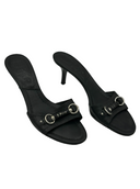 CHRISTIAN DIOR Logo Leather Slides IT 38.5