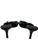 CHRISTIAN DIOR Logo Leather Slides IT 38.5