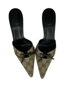 GUCCI Canvas Mule IT 38.5