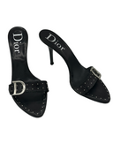 CHRISTIAN DIOR Leather Slides IT 39