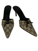 GUCCI Canvas Mule IT 38.5