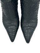 CHANEL Snakeskin Booties IT 36