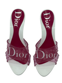 CHRISTIAN DIOR Vinyl Slides IT 38