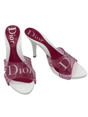 CHRISTIAN DIOR Vinyl Slides IT 38