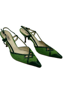 PRADA Canvas Slingback Pumps IT 36