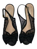 CHANEL Bow Slingback Sandals IT 39.5