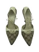 GUCCI CANVAS CONTRAST PUMPS IT 37