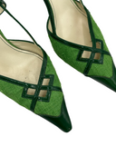 PRADA Canvas Slingback Pumps IT 36