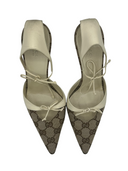 GUCCI CANVAS CONTRAST PUMPS IT 37