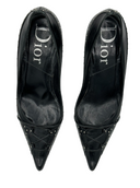 CHRISTIAN DIOR Leather Studded Pumps IT 35.5