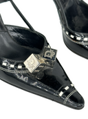 CHRISTIAN DIOR Gambler Slingback Pumps IT 40