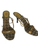 GUCCI Monogram Slingback Sandals IT 39.5