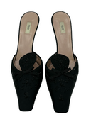 PRADA Satin Crystal Embellishments Mules IT 40