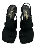 CHANEL Crystal Sling-backs IT 39.5