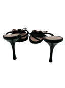 CHRISTIAN DIOR Patent Bow Sandals IT 39.5
