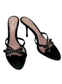 CHRISTIAN DIOR Patent Bow Sandals IT 39.5