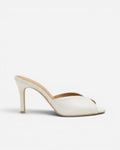 nou the mule classic ivory satin bridal high side view