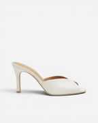 nou the mule classic ivory satin bridal high side view
