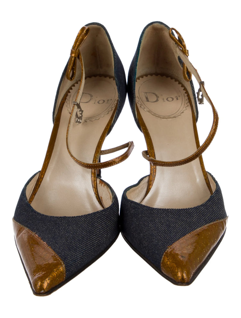 CHRISTIAN DIOR DENIM PUMPS IT 38.5