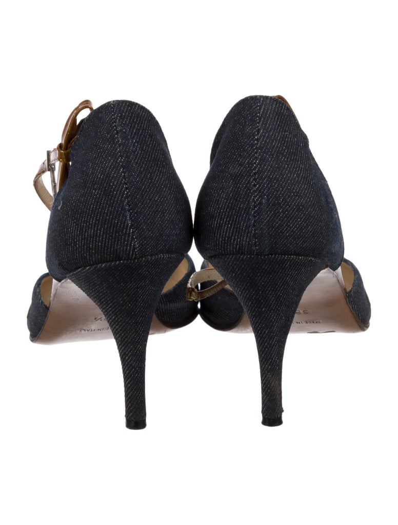 CHRISTIAN DIOR DENIM PUMPS IT 38.5