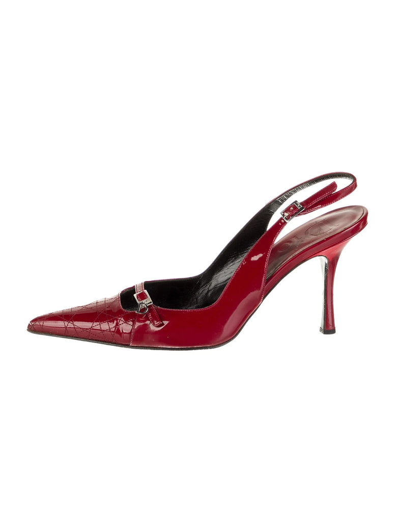 CHRISTIAN DIOR PATENT PUMPS IT 38